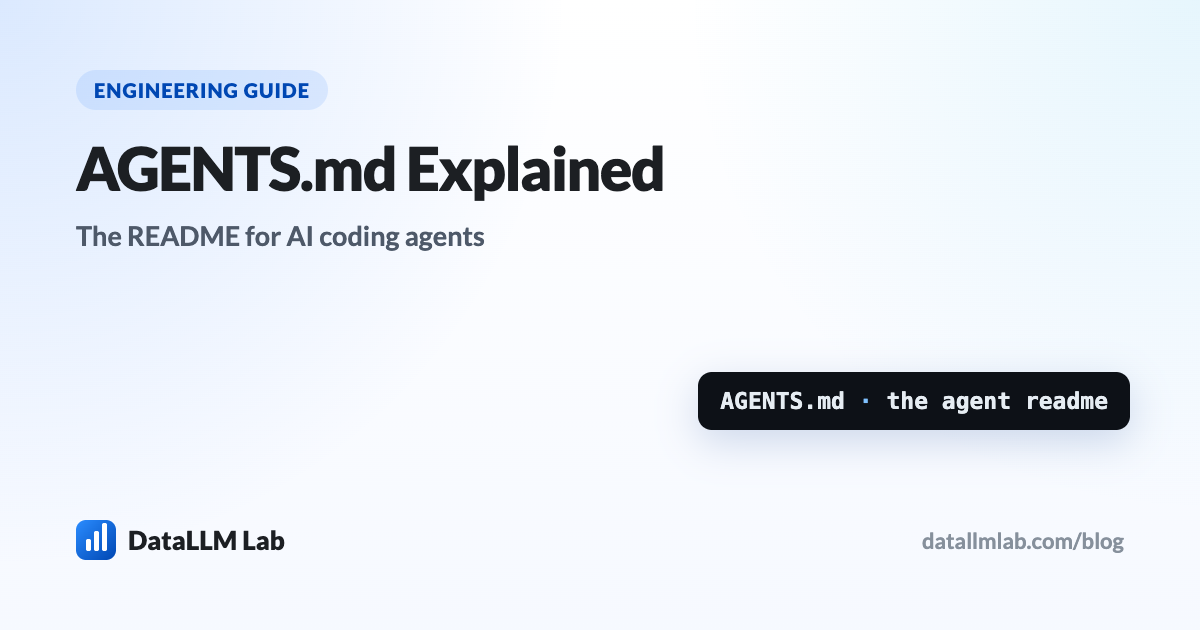 AGENTS.md — the README for AI coding agents, a section-by-section explainer