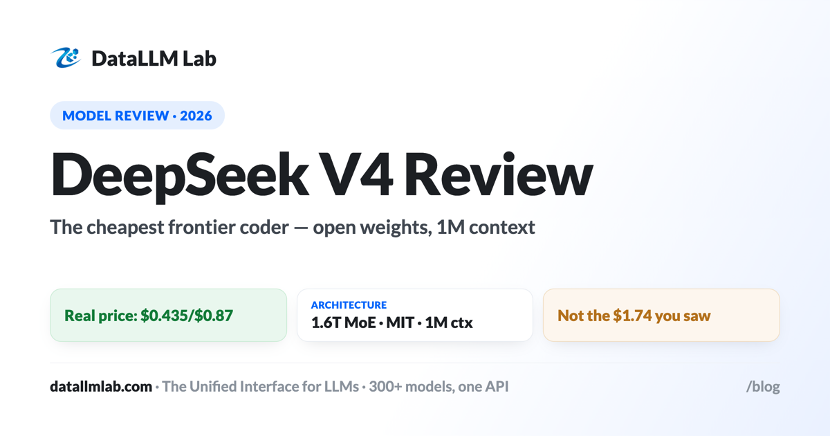 DeepSeek V4 review — open-weights 1.6T MoE, official pricing and benchmarks