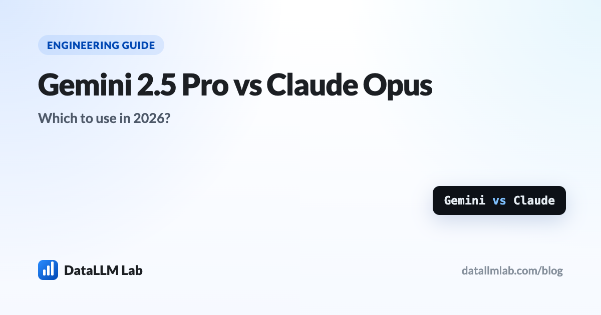 Gemini 2.5 Pro versus Claude 4 Opus — the current models, price and use-case decision
