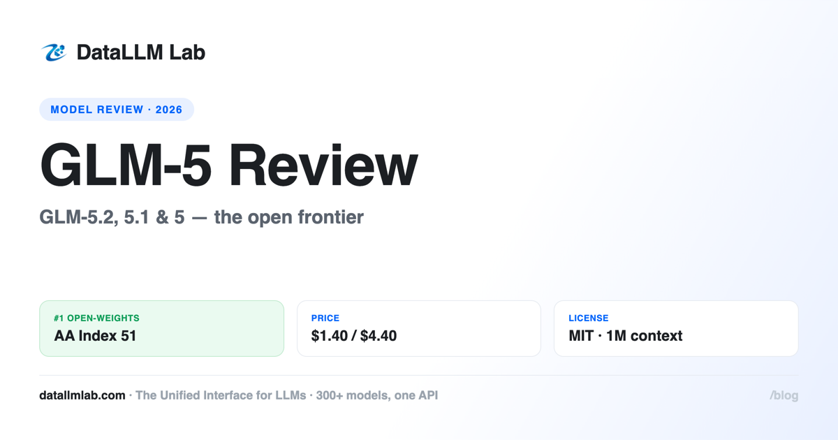 GLM-5 review — GLM-5.2, 5.1 and 5 versions, benchmarks, pricing, and access