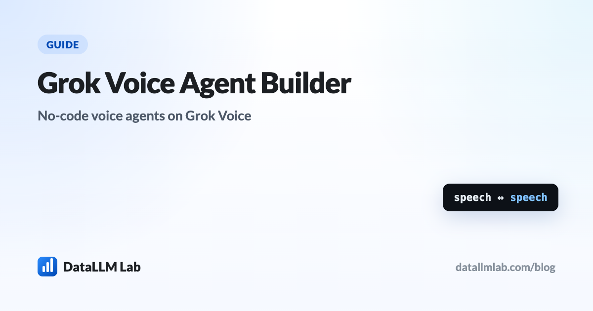 Diagram of a Grok Voice Agent Builder call flow from inbound call through Grok Voice to an external MCP gateway