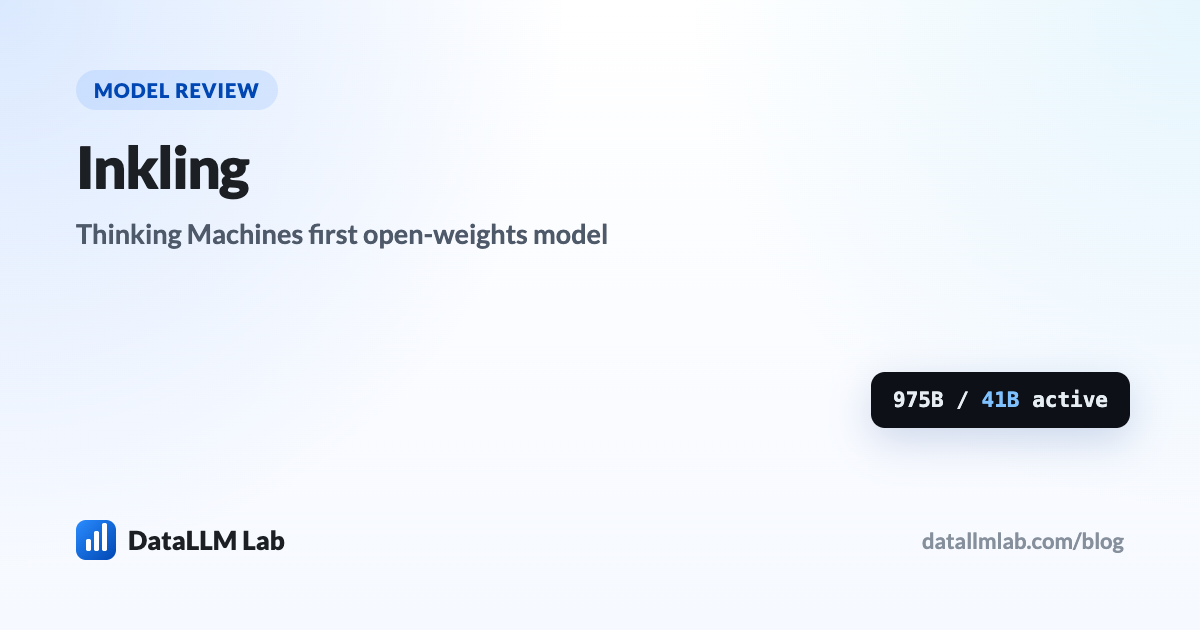Inkling by Thinking Machines Lab: vendor-reported versus independently measured benchmark numbers