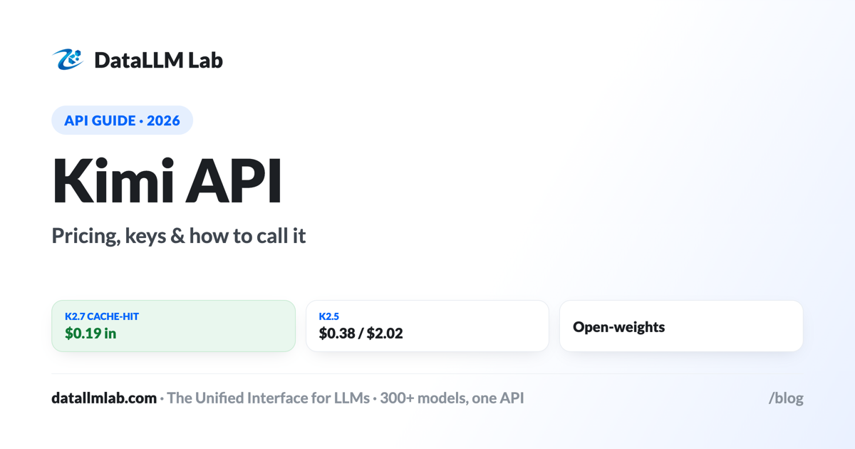 Kimi (Moonshot) API pricing and access guide — K2.6, K2.5, K2.7 Code prices and the cache-hit discount