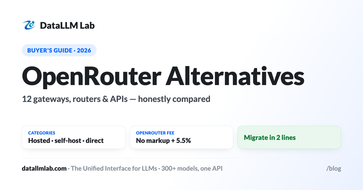 OpenRouter alternatives 2026 — hosted gateways, self-host routers, and direct APIs compared