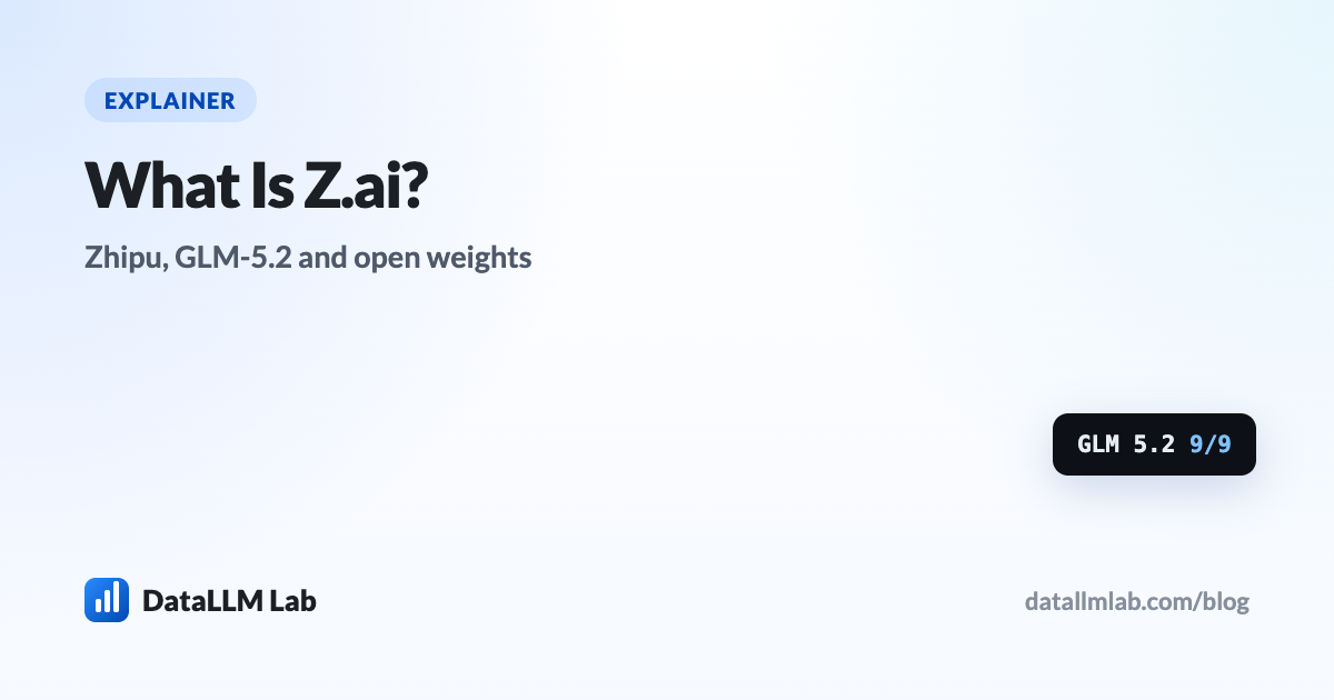 What is Z.ai - Zhipu AI, the GLM model family, GLM-5.2 pricing and our tested benchmark